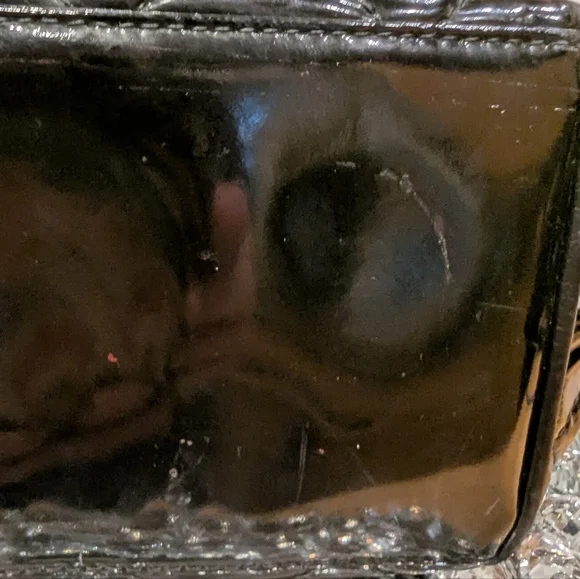 CHANEL Vintage Patent Leather Slit Pocket Shoulder Bag w COA - Picture 5 of 16